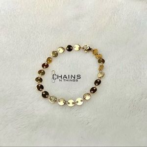 Coins Bracelet Stainless steel gold plated chain coin fashion summer stylish ✨